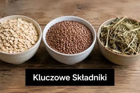 Owsianka, siemię lniane i zioła – kluczowe składniki dla najlepszej paszy treściwej dla koni.