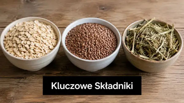 Owsianka, siemię lniane i zioła – kluczowe składniki dla najlepszej paszy treściwej dla koni.